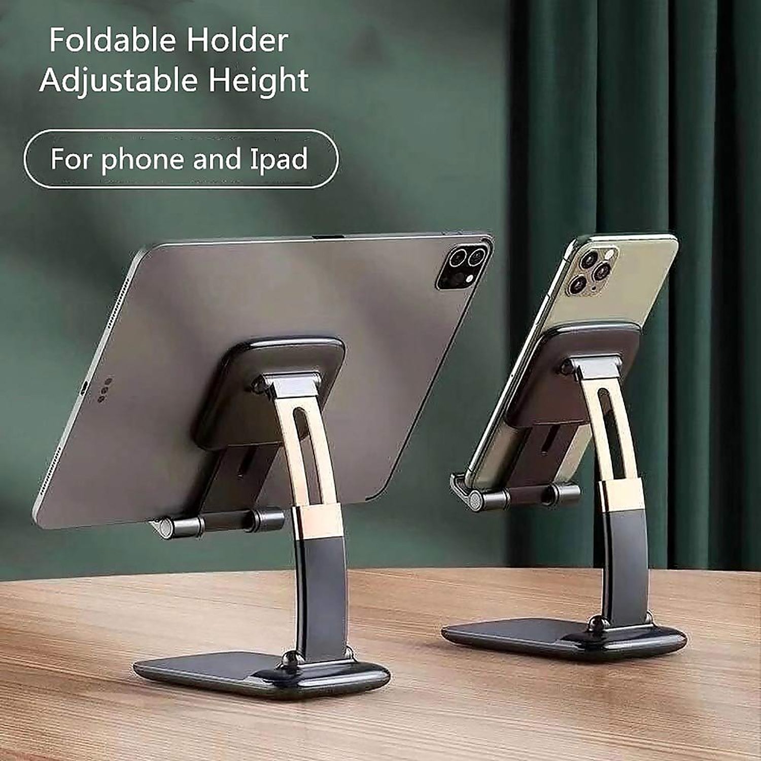 1286 Phone Holder For Table Foldable Universal Mobile Stand For Desk - Shop Gharse