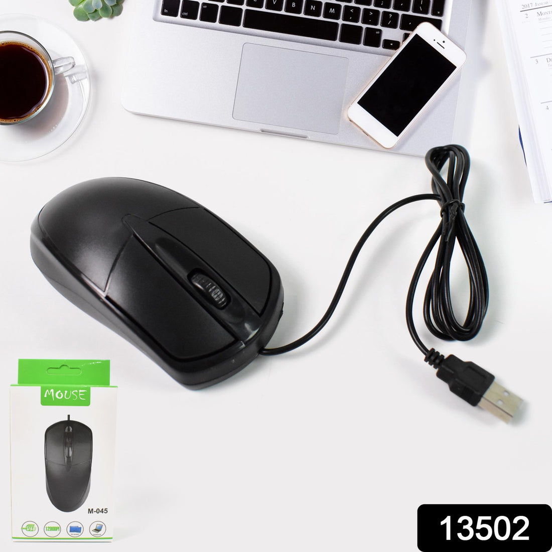 Computer  Laptop Wired Optical Mouse M- 045 (1 Pc) - Shop Gharse