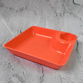 Plastic Plates With Dipping Saucer  Round Dip Part (1 Pc  1816 Cm  1 Pc) - Shop Gharse