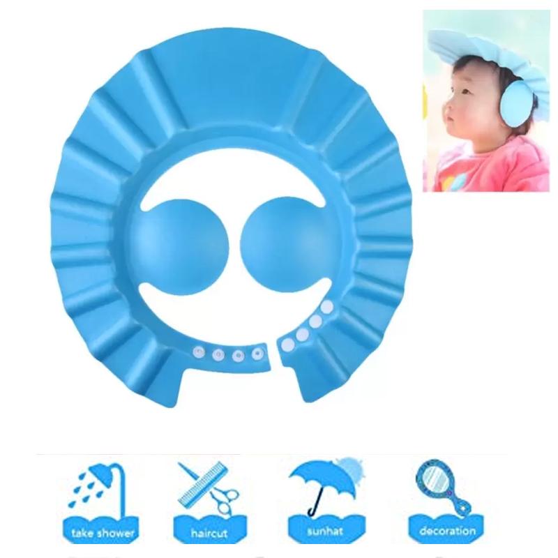 378 Adjustable Safe Soft Baby Shower Cap - Shop Gharse