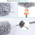 1279 Microfiber Dusters For Cleaning Telescoping Feather Duster With 100 Inches Extendable Handle Pole Dusting Cleaning Tools For Cleaning High Ceiling Ceiling Fan Blinds Cobwebs Furniture Cars - Shop Gharse