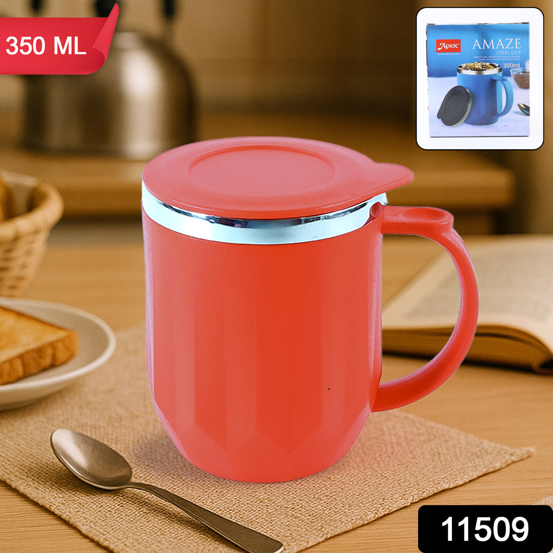 Apex Stainless Steel Insulated Mug 350ml (1 Pc) - Shop Gharse