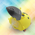 8822 Cute Plastic Bug Shape Water Bottle With Adjustable Shoulder Strap 4 Wheel   Straw Portable Drinking Cup Water Bottle For Kids  Water Bottle  Return Gift For Kids  Water Bottle With Straw  School Kinds Water Bottle (1 Pc) - Shop Gharse