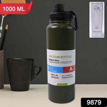 Stainless Steel Double Wall Vacuum-insulated Drink Water Bottle (1000 Ml  Mix Color) - Shop Gharse
