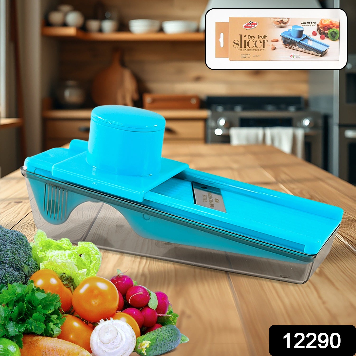 2-in-1 Multipurpose Vegetable  Dry Fruit Slicer (1 Pc) - Shop Gharse