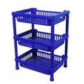 0803 Multipurpose Plastic Storage Rack Oraganiser - 3 Pcs - Shop Gharse