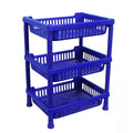 0803 Multipurpose Plastic Storage Rack Oraganiser - 3 Pcs - Shop Gharse