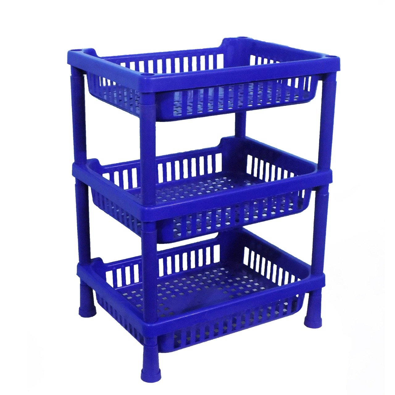 0803 Multipurpose Plastic Storage Rack Oraganiser - 3 Pcs - Shop Gharse