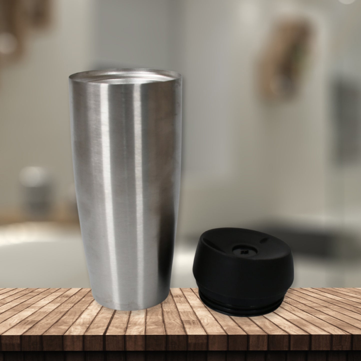 13007 Stainless Steel Vacuum Insulated Coffee Cups Double Walled Travel Mug Car Coffee Mug With Leak Proof Lid Reusable Thermal Cup For Hot Cold Drinks Coffee Tea (850ml Approx) - Shop Gharse