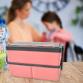 Plastic 3 Layer Leak Proof 3 Compartment Lunch Box For Office  (1 Pc) - Shop Gharse