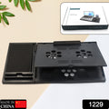 1229 Laptop Stand Suitable Portable Foldable Compatible With Macbook Notebook Tablet Tray Desk Table Book With Free Phone Stand - Shop Gharse