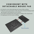 1229 Laptop Stand Suitable Portable Foldable Compatible With Macbook Notebook Tablet Tray Desk Table Book With Free Phone Stand - Shop Gharse