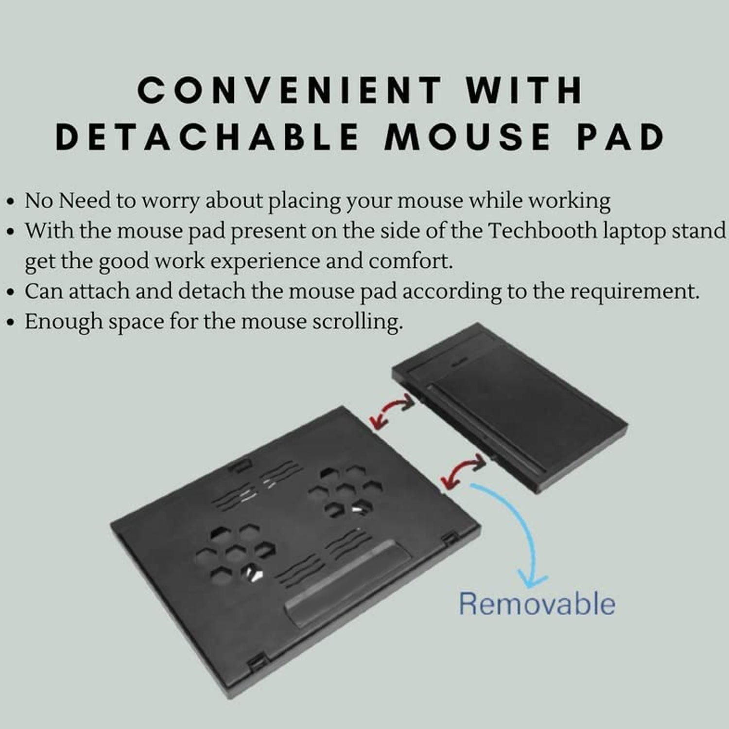 1229 Laptop Stand Suitable Portable Foldable Compatible With Macbook Notebook Tablet Tray Desk Table Book With Free Phone Stand - Shop Gharse
