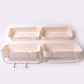 Multipurpose Kitchen Bathroom Wall Corner Shelf Rack (4 Pcs Set) - Shop Gharse