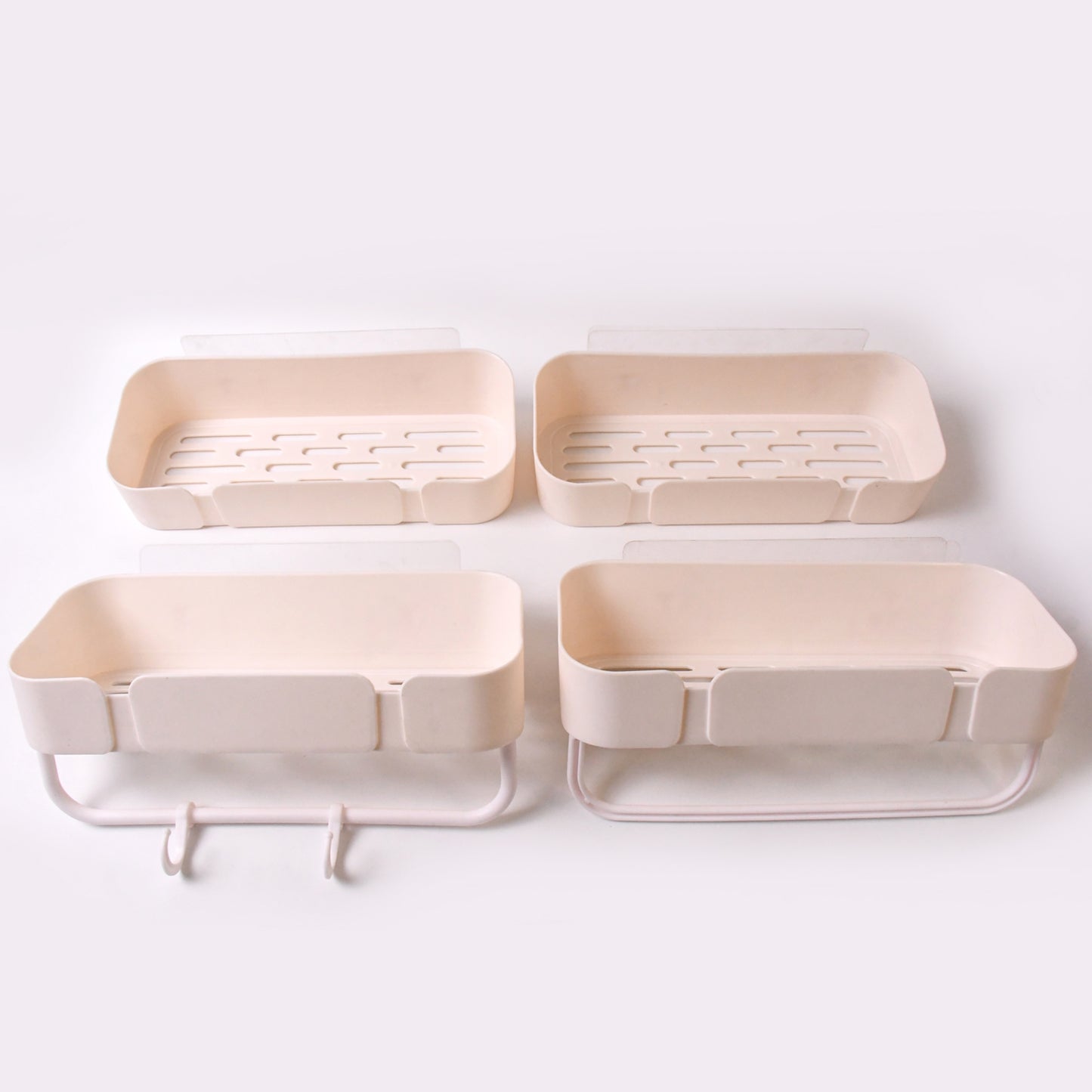 Multipurpose Kitchen Bathroom Wall Corner Shelf Rack (4 Pcs Set) - Shop Gharse
