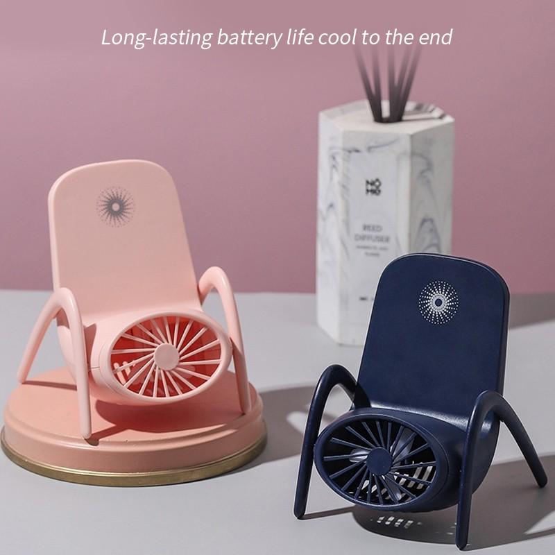 4814 Portable Mobile Phone Holder Fan  Personal Fan Multi- Function Fan Handheld Charging Fan (Battery Not Include) - Shop Gharse