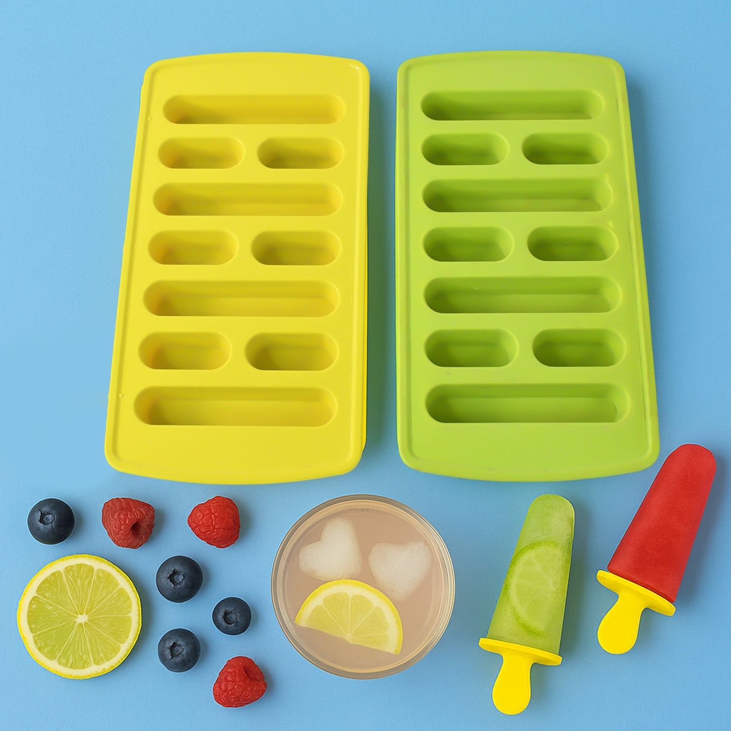 Plastic Ice Cube Tray Set (4 Pc) - Shop Gharse