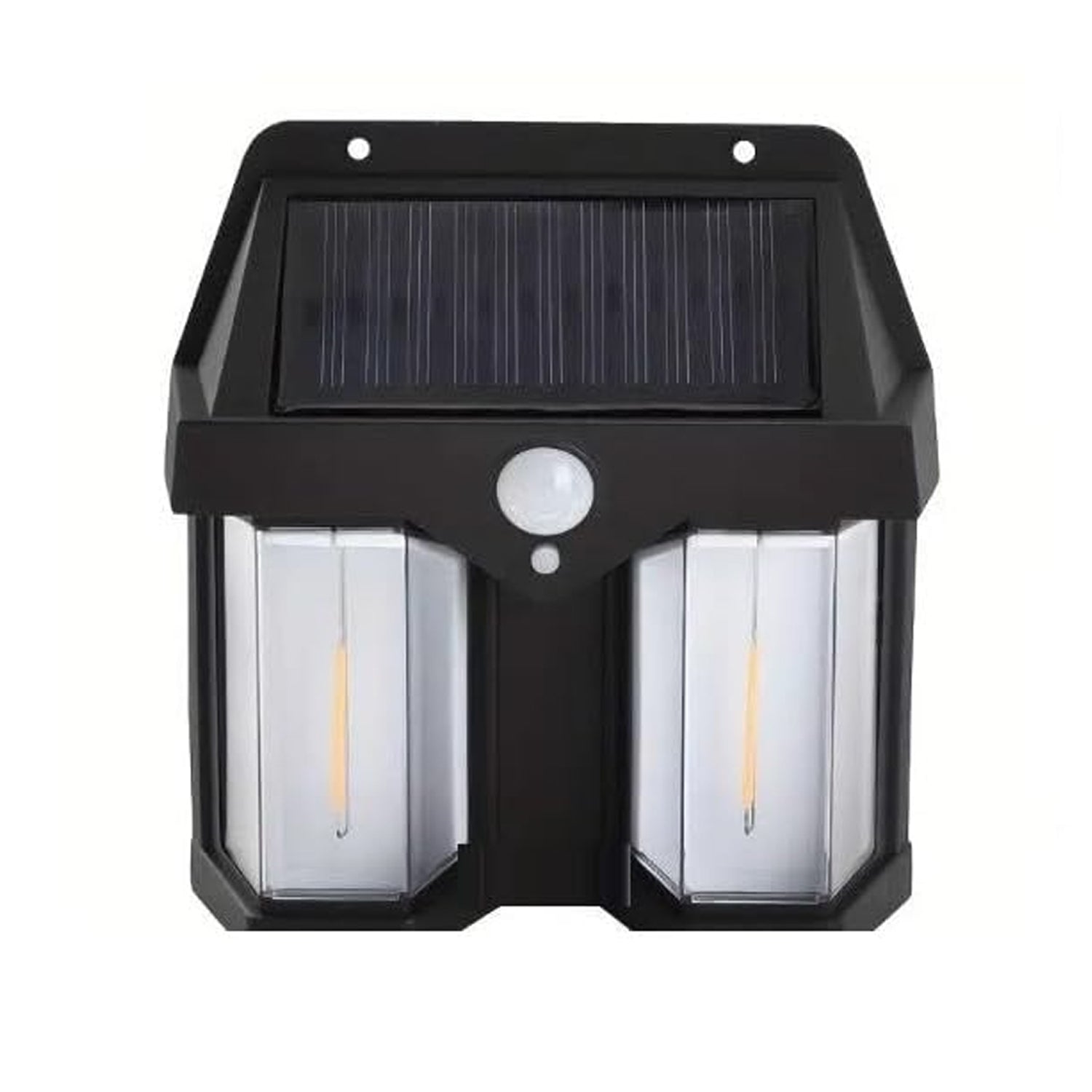 12585 Outdoor Solar Wall Lamp Outdoor Waterproof High Quality Lamp Induction Garden Lamp Garden Villa Night Lamp Double Lamp Light (1 Pc) - Shop Gharse