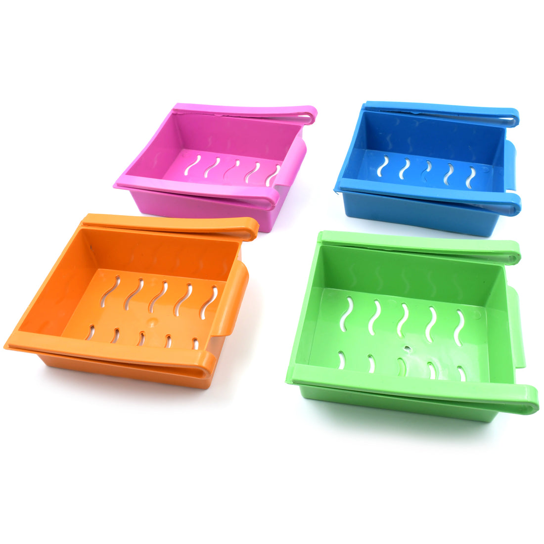 Adjustable Refrigerator Storage Organizer Drawers (4 Pc) - Shop Gharse