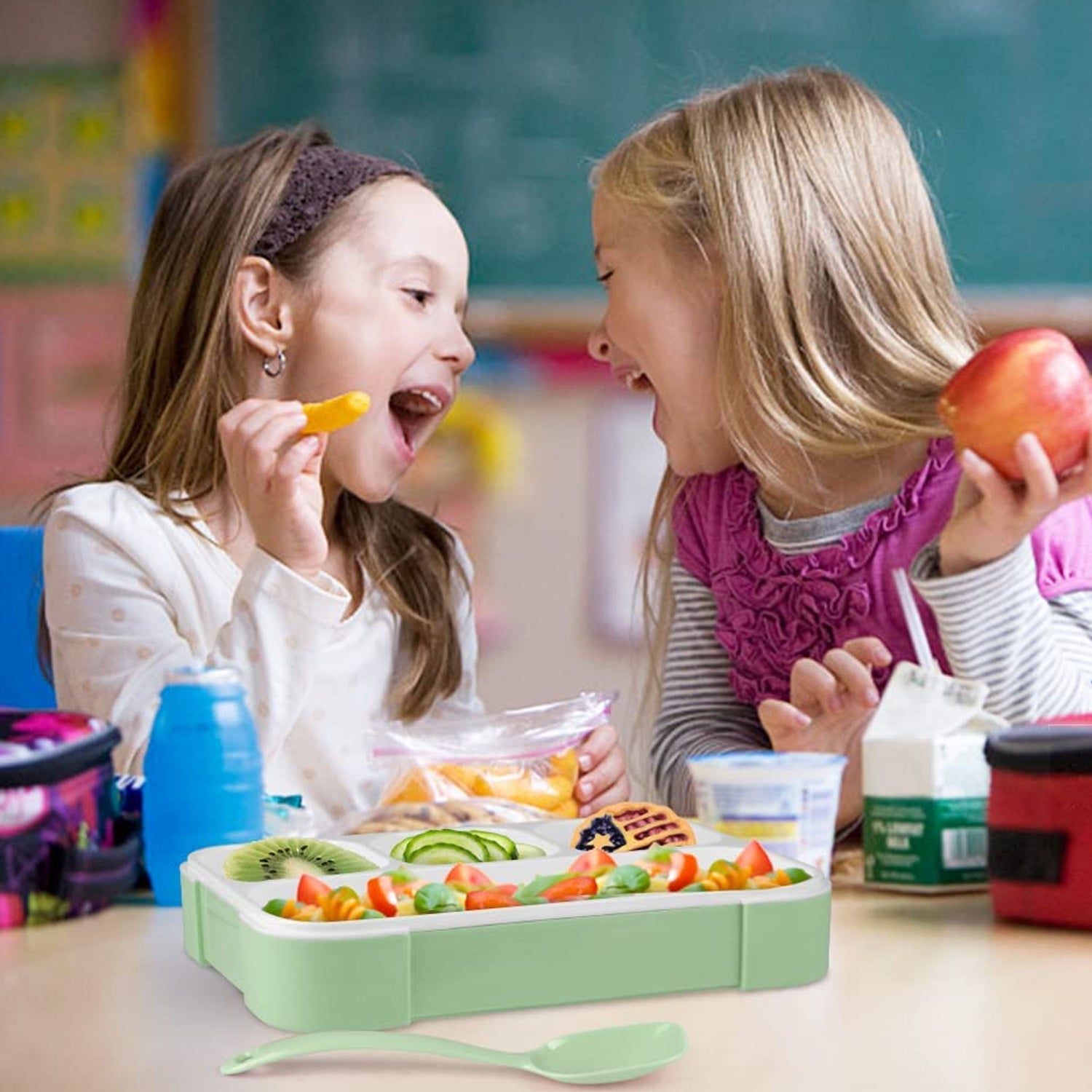 5212 Lunch Box 4 Compartment With Leak Proof Lunch Box For School  Office Use - Shop Gharse