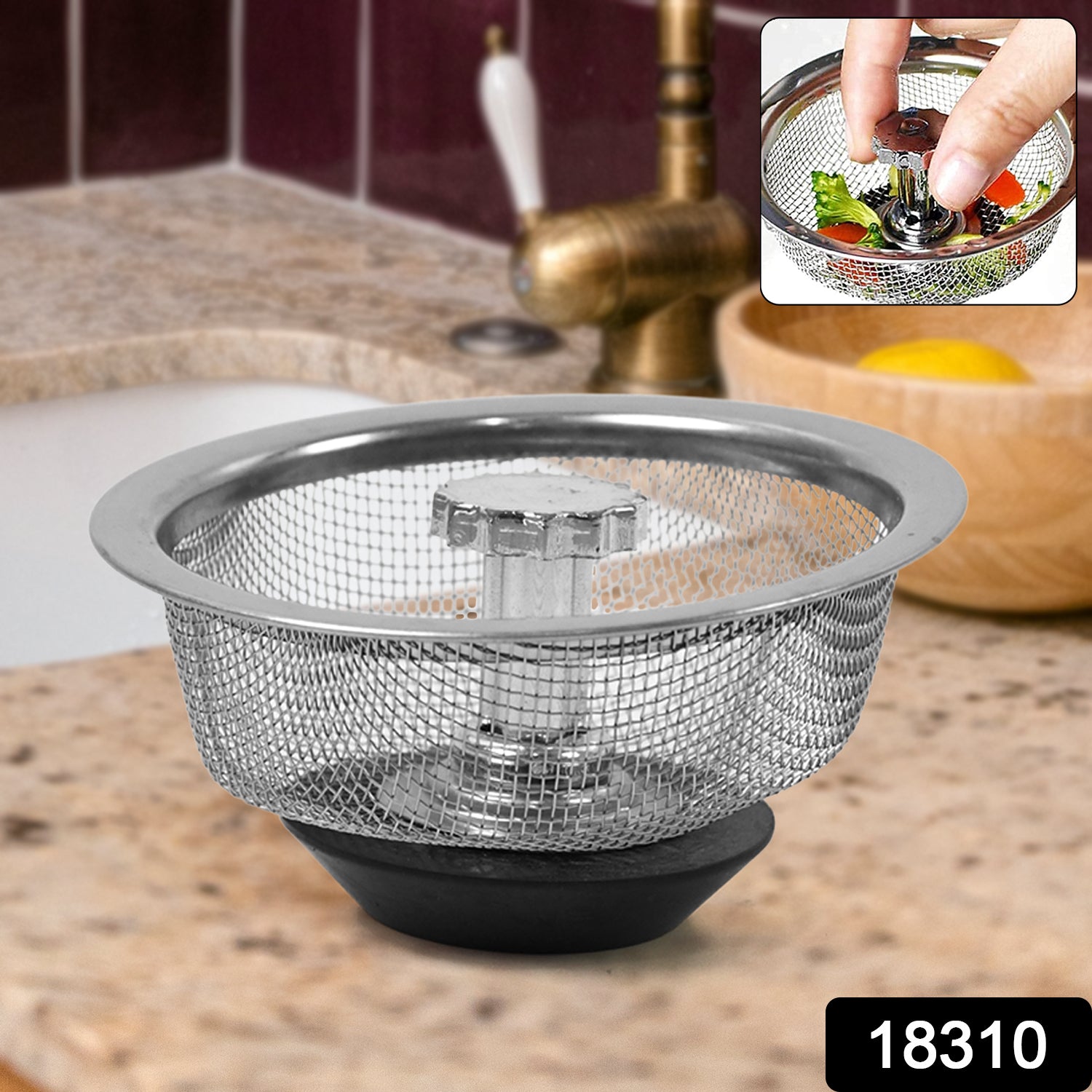 Stainless Steel Sink Strainer Basket Strainer Kitchen Sink Strainer (1 Pc) - Shop Gharse