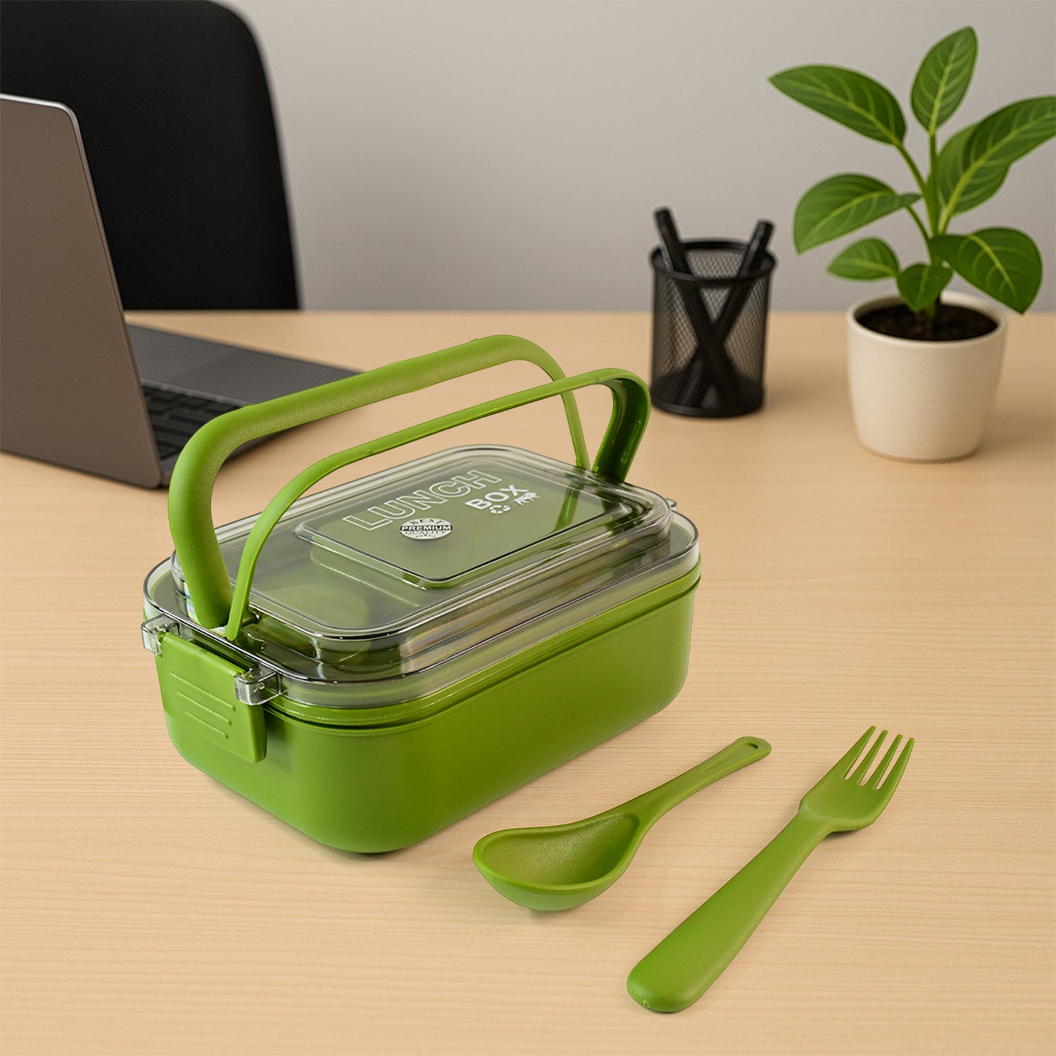 Magic Lunch Box With Leakproof Compartments (1 Pc) - Shop Gharse
