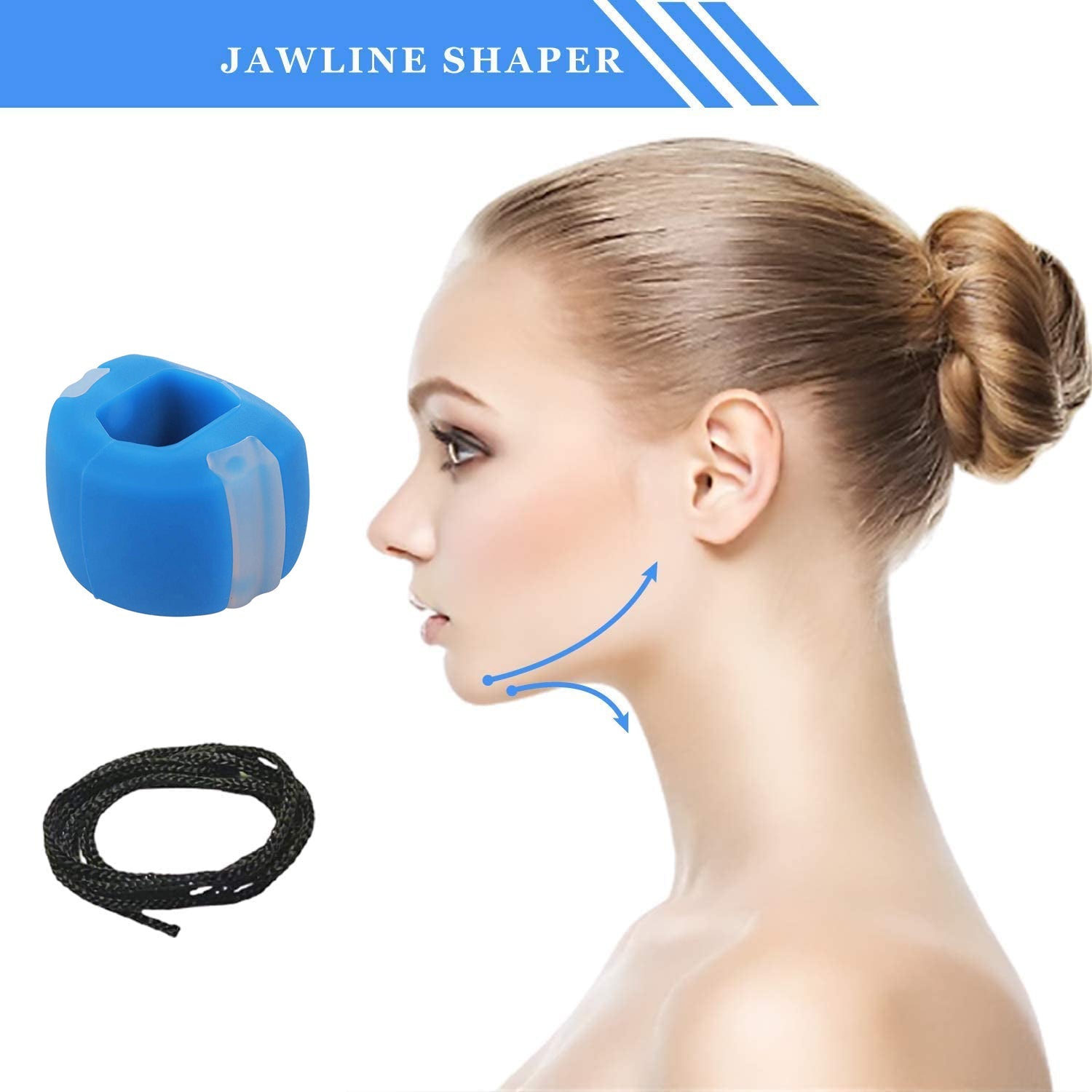 6101 V Cn Blue Jaw Exerciser Used To Gain Sharp And Chiselled Jawline Easily And Fast. - Shop Gharse