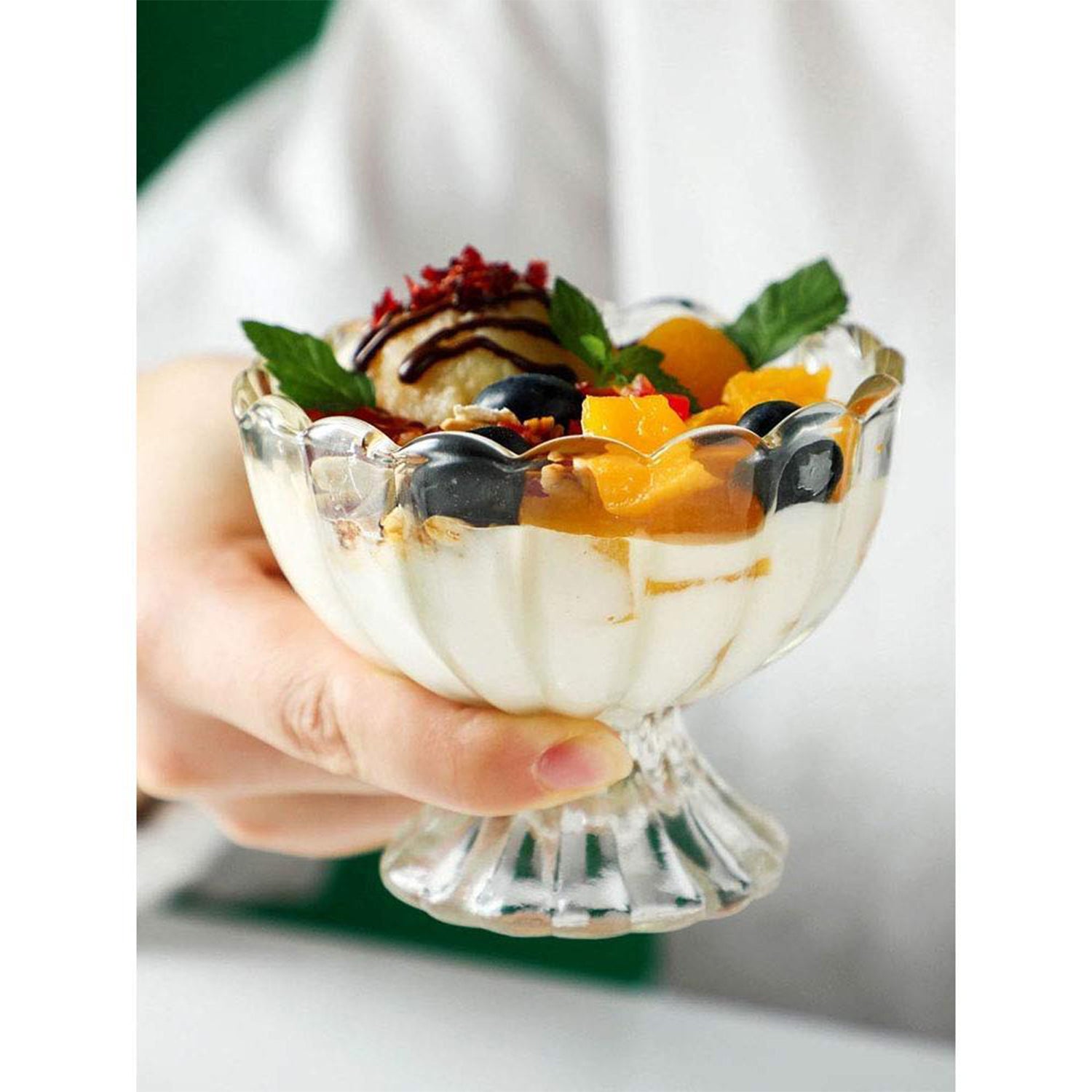 0091c Serving Dessert Bowl Ice Cream Salad Fruit Bowl - 6pcs Serving Dessert Bowl Ice Cream Salad Fruit Bowl - 6pcs - Shop Gharse