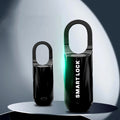 Small Usb Rechargeable Smart Fingerprint Padlock For Locker - Shop Gharse