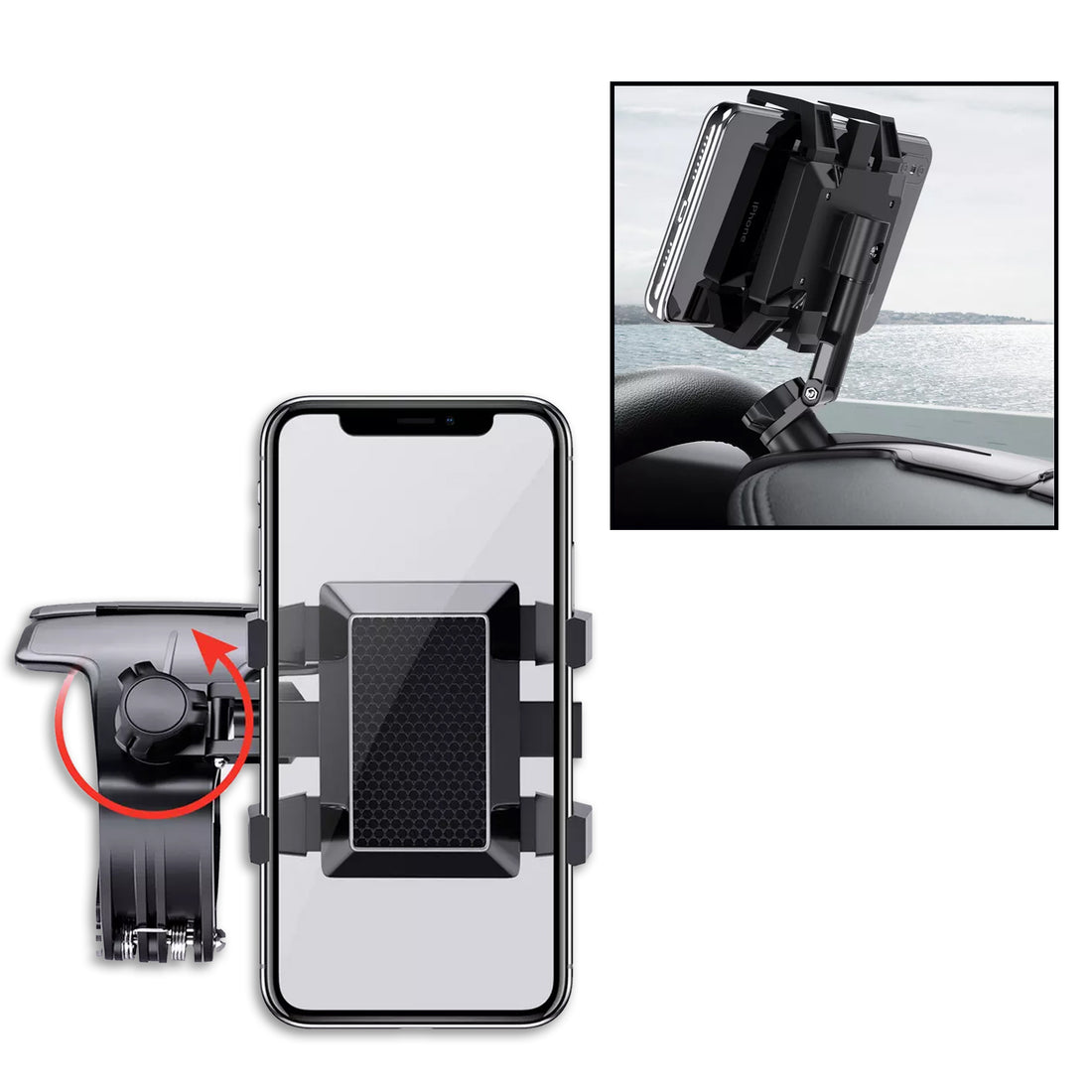 6281 Car Mobile Phone Holder Mount Stand With 360 Degree. Stable One Hand Operational Compatible With Car Dashboard. - Shop Gharse