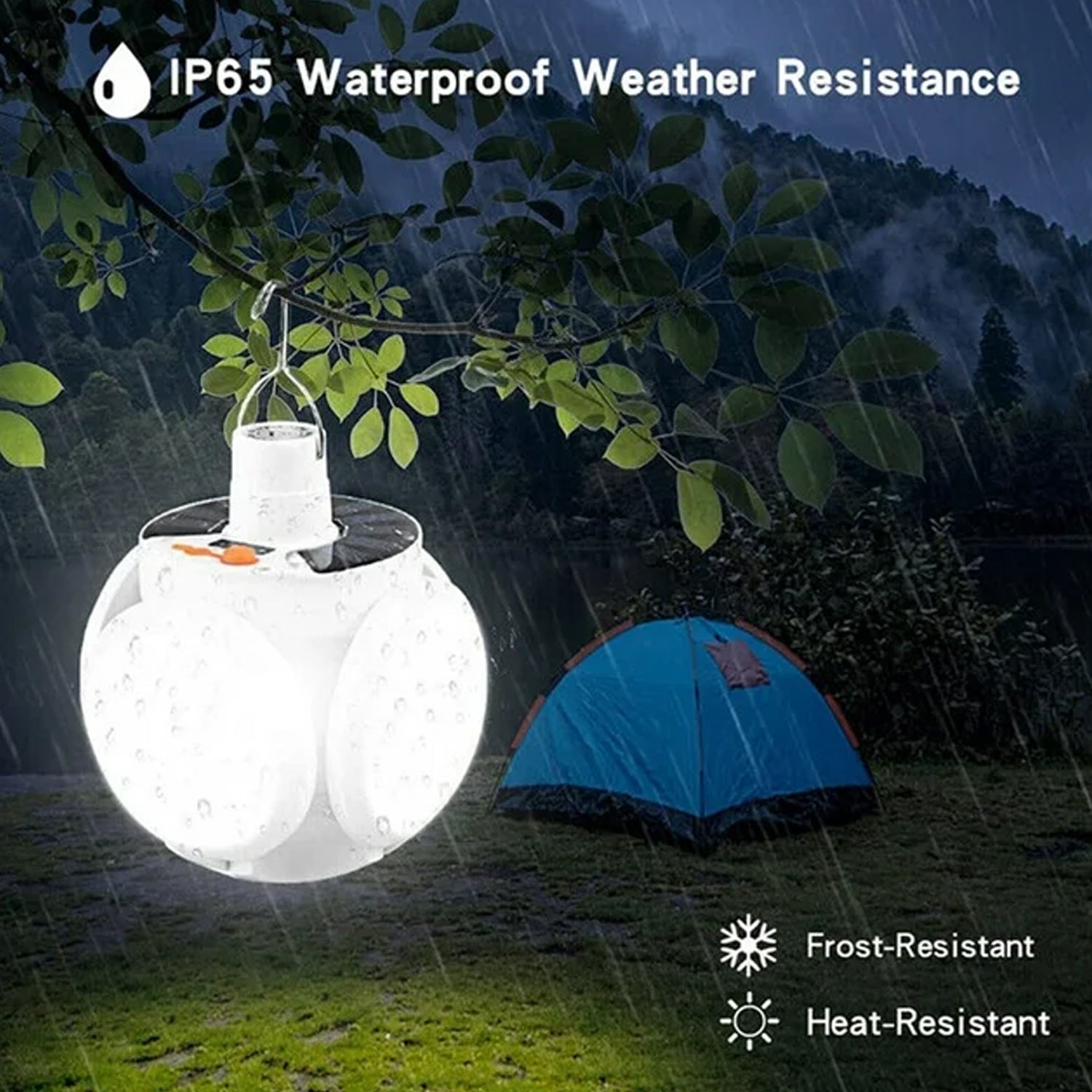 12590 Solar Multi-functional Emergency Led Light Bulb With Usb Charging Led Camping Lamp Camping Lamp Usb Rechargeable 5 Brightness Light Modes Foldable Camping Light Sos Ip65 Waterproof Camping Light Blackout Emergency Equipment Camping Gadgets - Shop Gharse