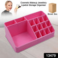 Makeup Organiser Cosmetic Makeup Lipstick Storage Box With Drawer Plastic Case Holder Skin Care Products (1 Pc) - Shop Gharse