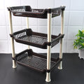 Apex Small Multiuse Plastic Storage Rack Organizer 3-tier - Shop Gharse