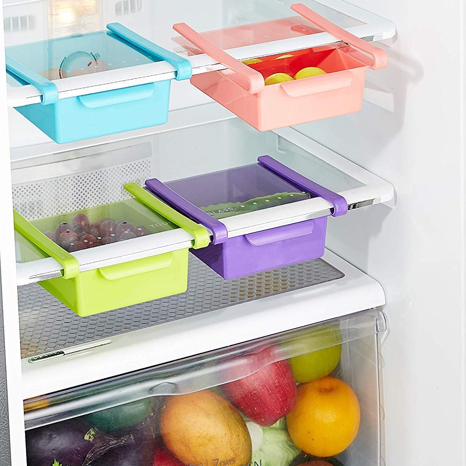 Adjustable Sliding Refrigerator Storage Basket (1 Pc) - Shop Gharse