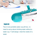 12911 Pill  Vitamin Bottle Water Bottle Multi Functional Use For Traveling  Outdoor Use Water Bottle Travelling Kit Summer Special Bottle (600 Ml   Mix Color ) - Shop Gharse