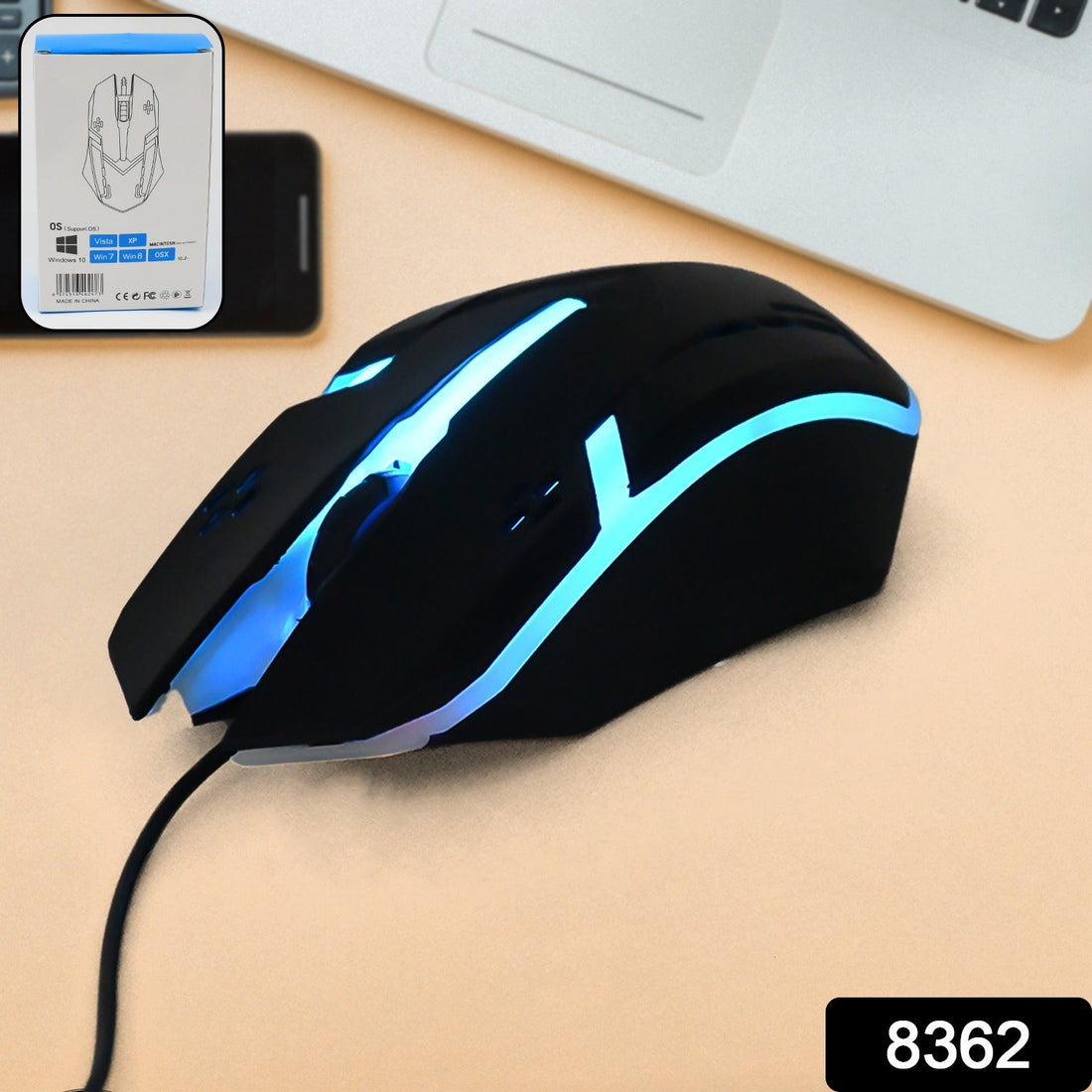 Computer  Laptop Usb Wired Optical Mouse (1 Pc) - Shop Gharse
