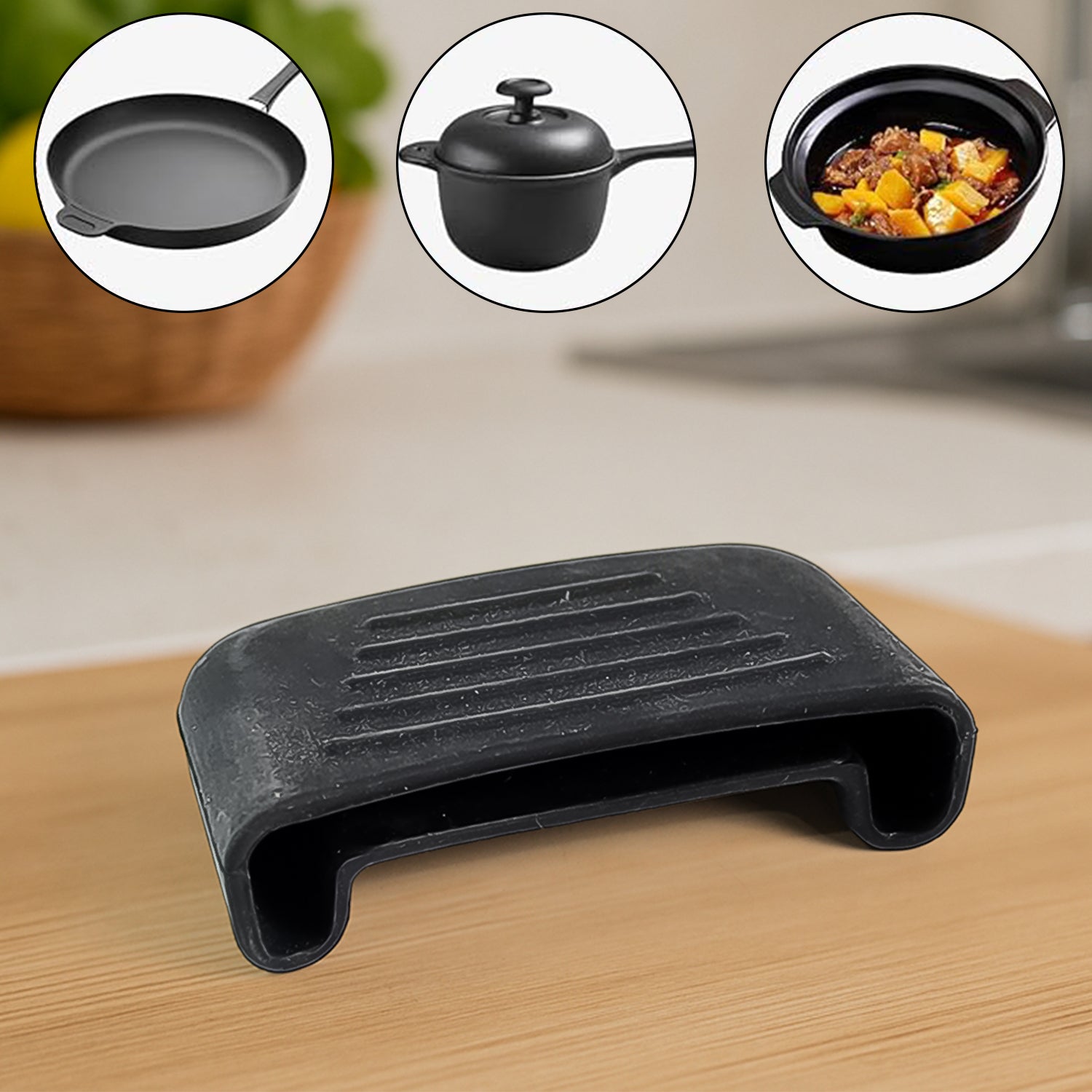Premium Silicone Heat Resistant Pot Handle Cover For Cookware (1 Pc) - Shop Gharse