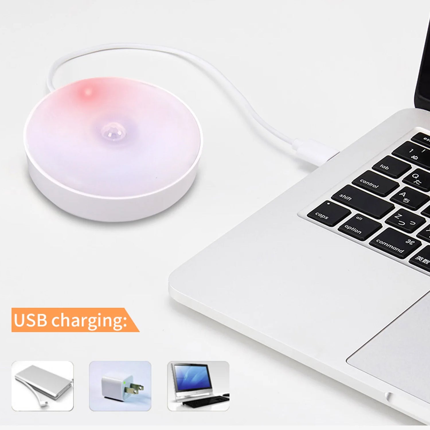 1656 Round Shape 8 Led Motion Sensor Induction Led Light - Shop Gharse
