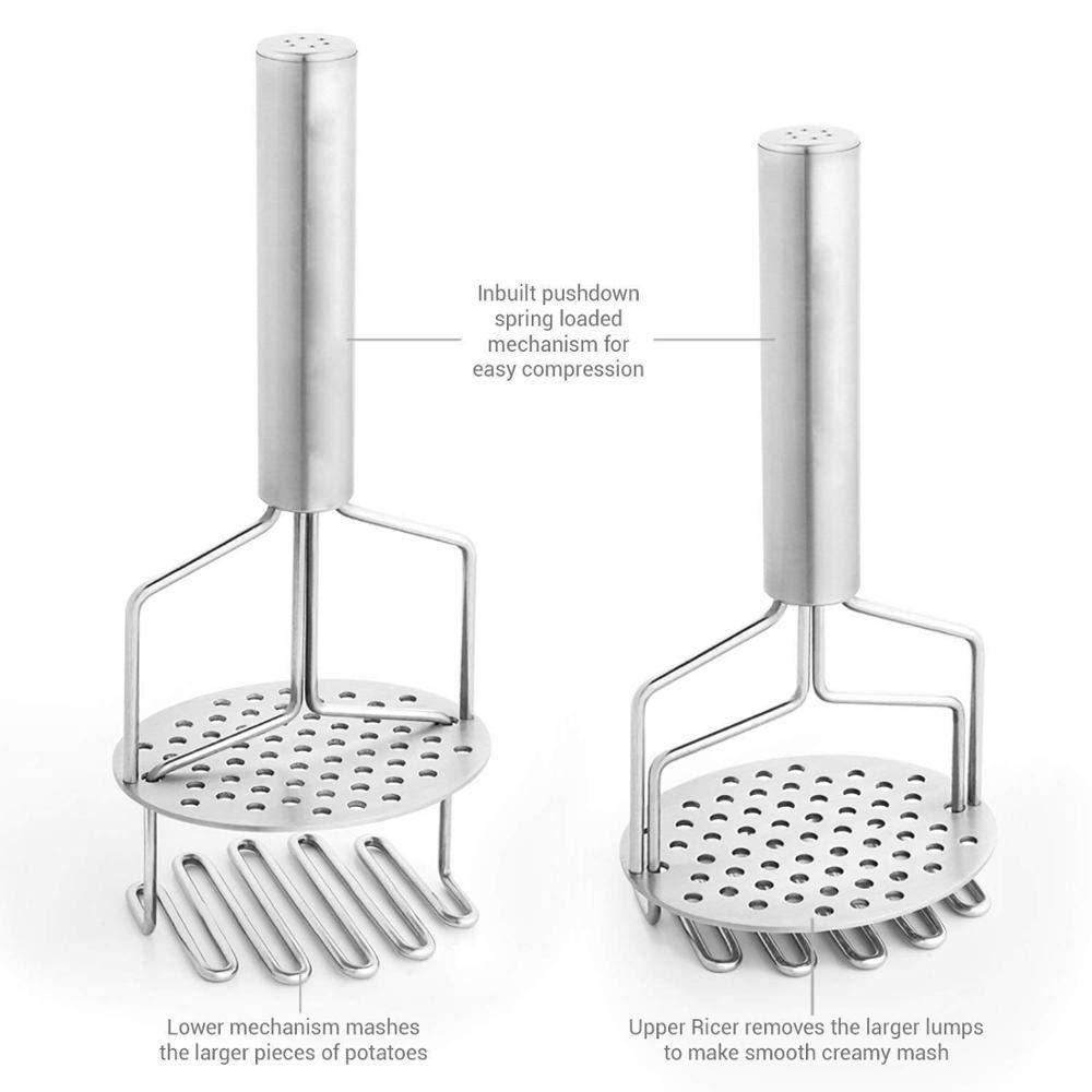 750_stainless Steel Hand Masher (Mash For Dalvegetablepotatobaby Foodpav Bhaji) - Shop Gharse