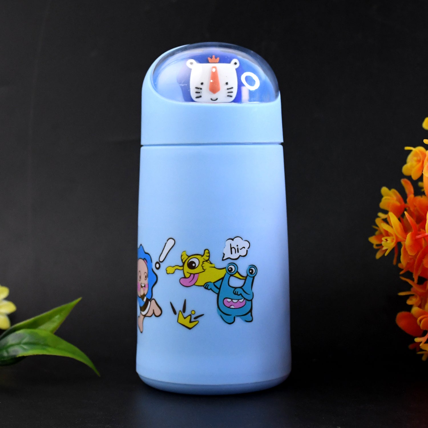 Double Wall Cartoon Glass Water Bottle 350ml (1 Pc) - Shop Gharse
