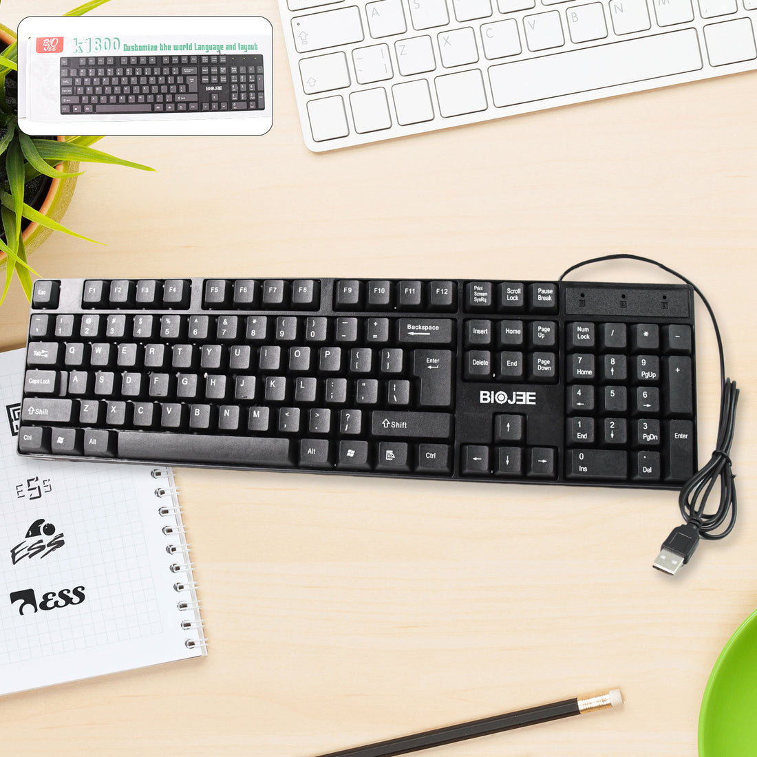 Wired Usb Keyboard 104 Keys (1 Pc) - Shop Gharse