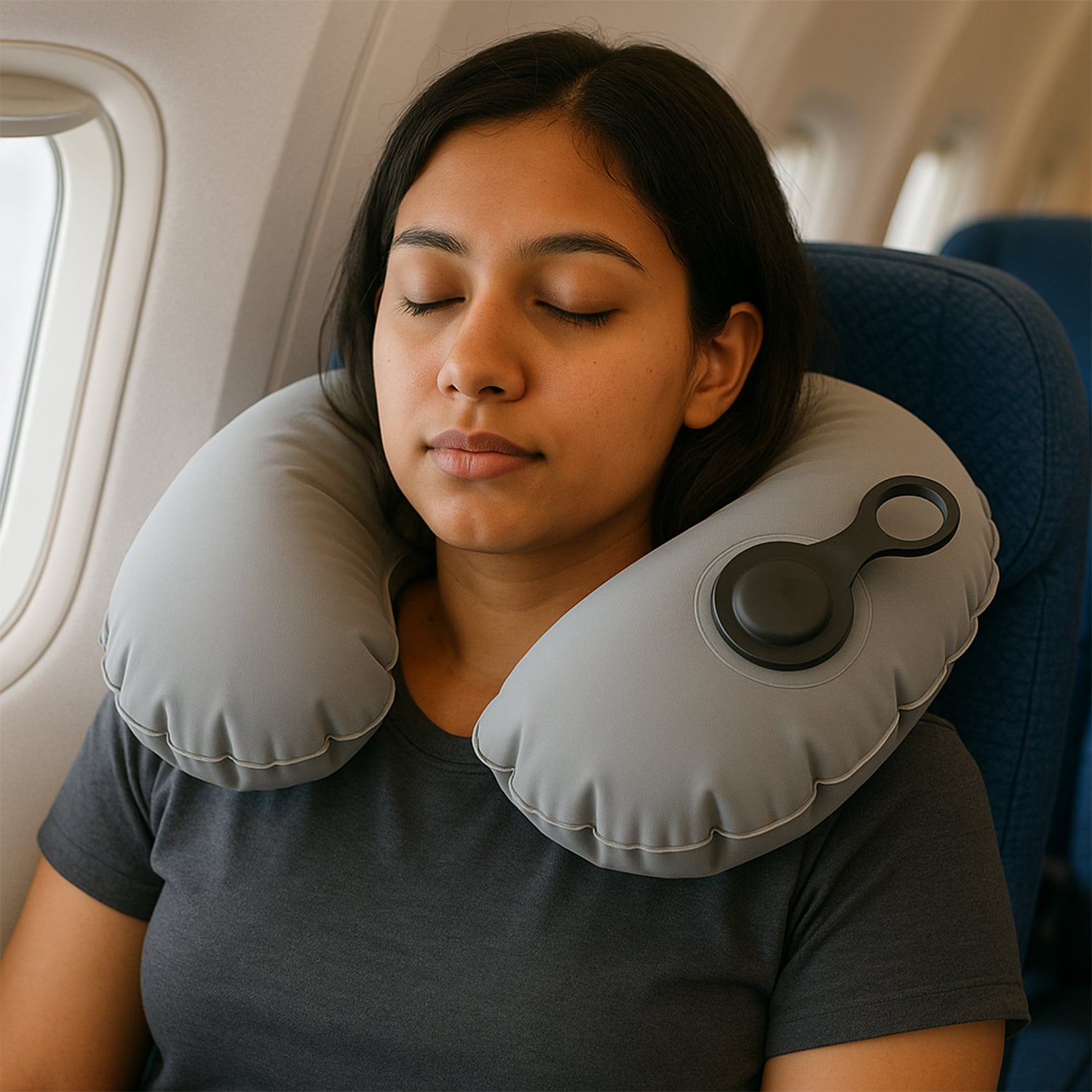 Premium Quality Inflatable Travel Neck Pillow (1 Pc) - Shop Gharse