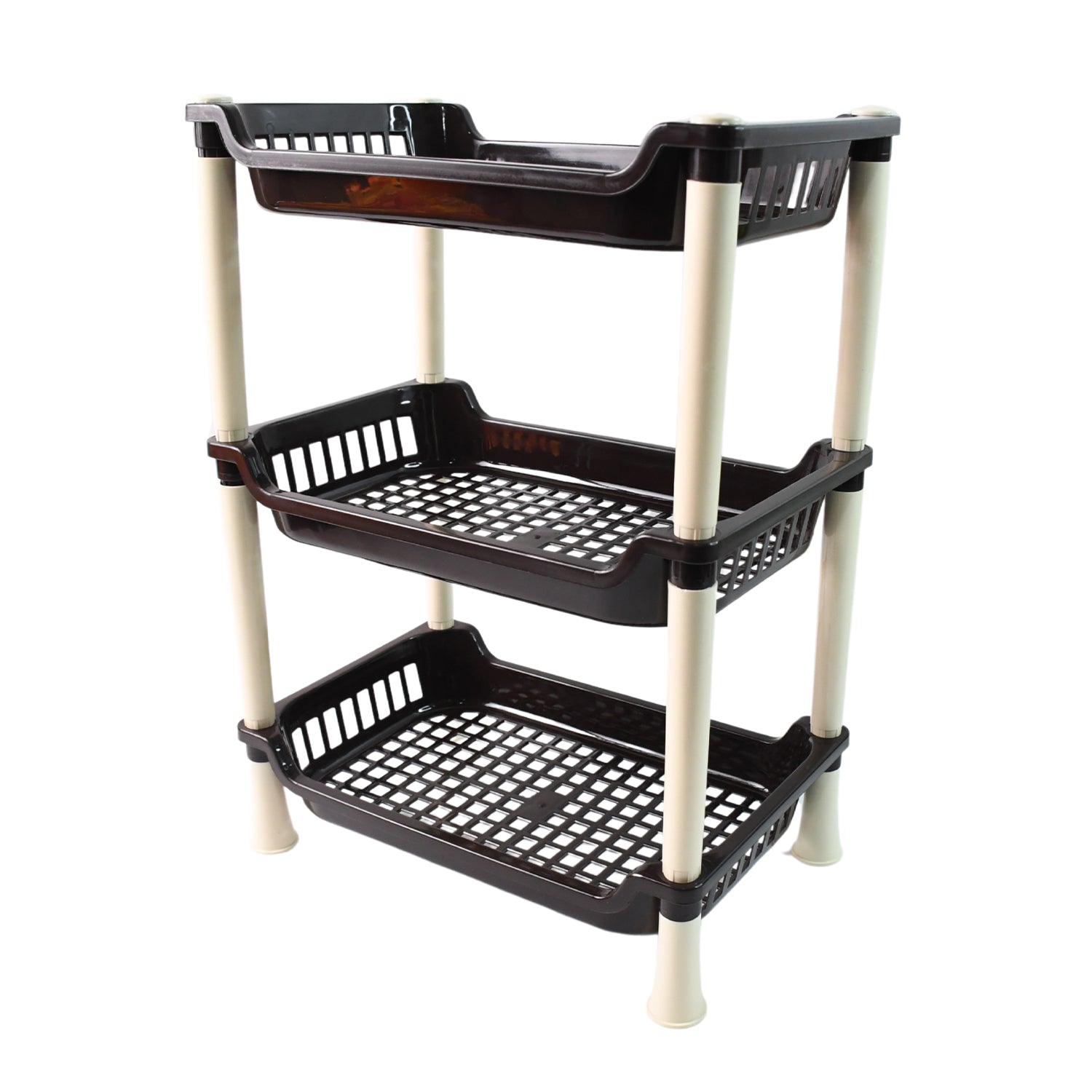 Apex Small Multiuse Plastic Storage Rack Organizer 3-tier - Shop Gharse