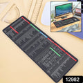12982 Shortcut Keyboard Mat Mouse Pad Mat Mouse Pads For Desk Quick Key Super Large Anti-slip Keyboard Pad Desk Accessories Desktop Mouse Pad Office Oversized Big Mouse Pad Rubber (8030 Cm) - Shop Gharse