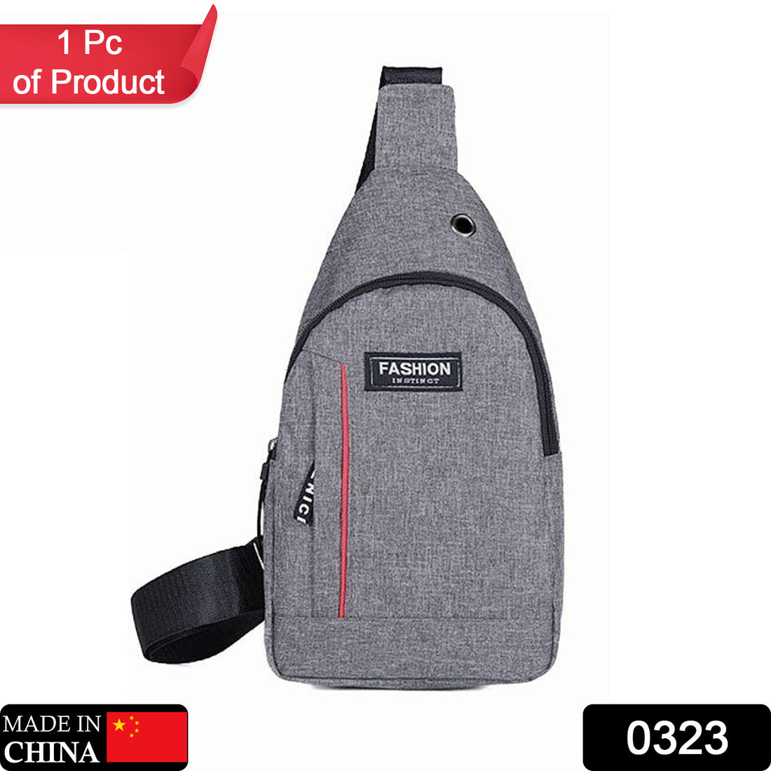 0323 Grey Waterproof Anti Theft Crossbody Fanny Pack Waist Bag Pu Leather Shoulder Bags Chest Men Casual Fashion Usb Charging Earphone Hook Sling Travel Messengers Bag - Shop Gharse