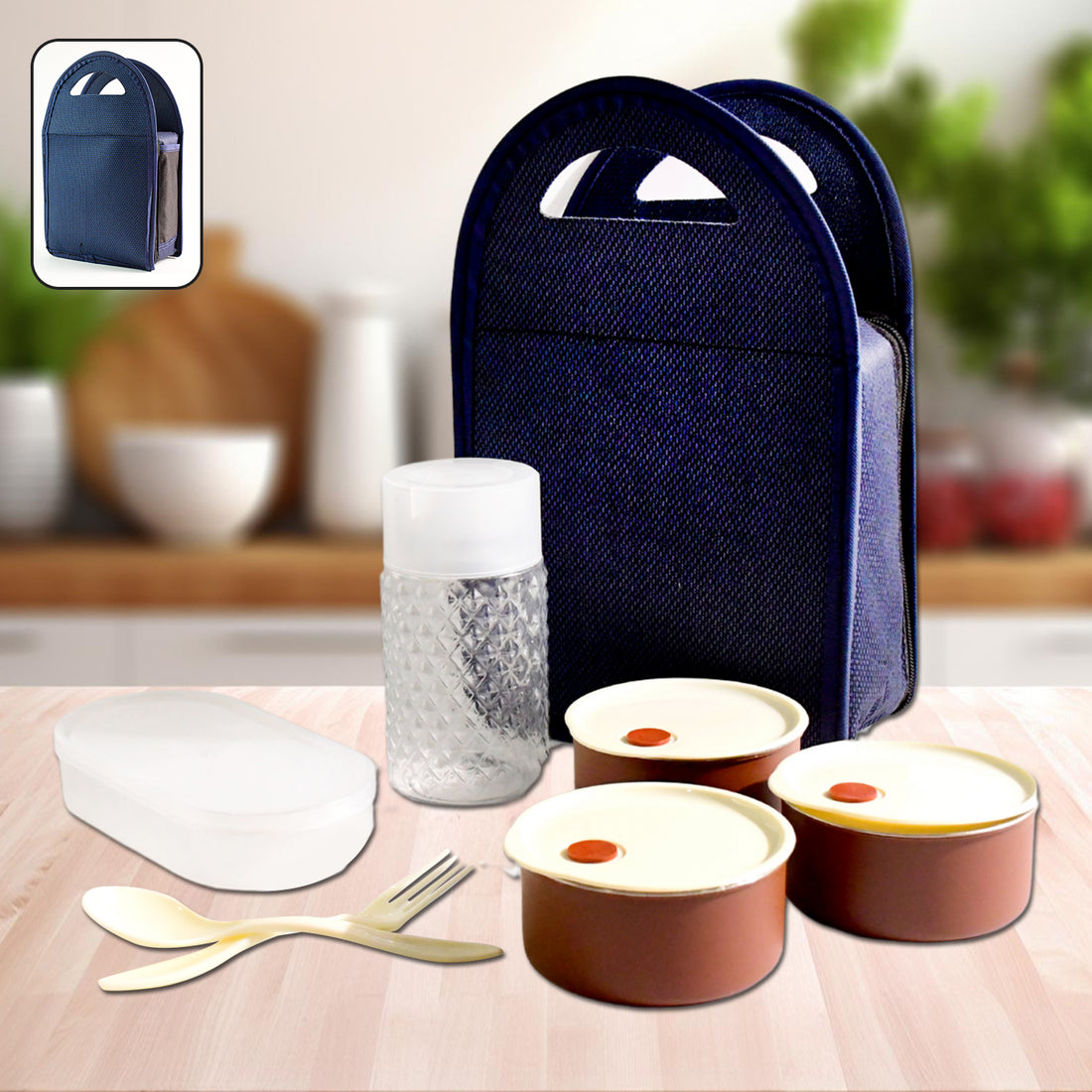 128 Steel Lunch Box Set (4 Pcs Black) - Shop Gharse