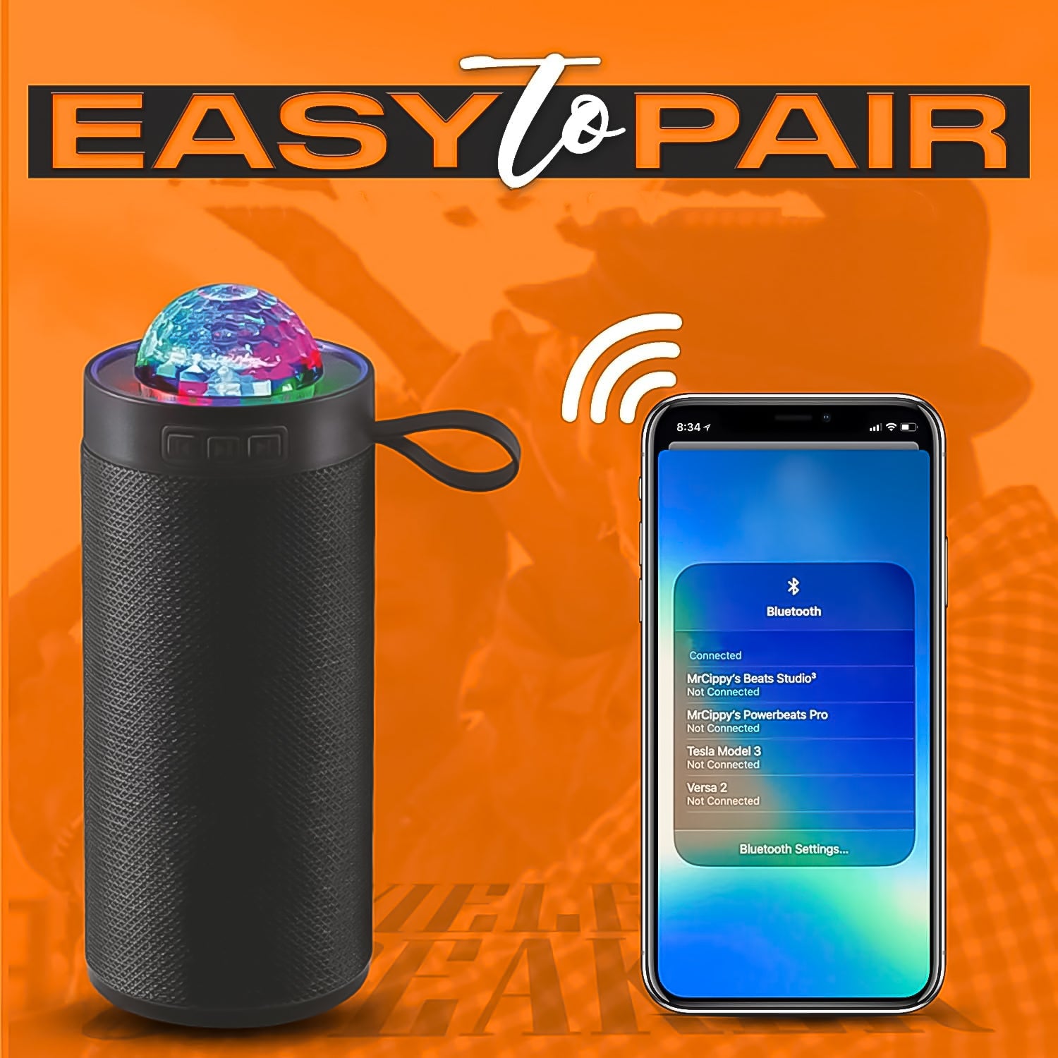 3d Disco Light Sound Bluetooth Speaker (1 Pc) - Shop Gharse