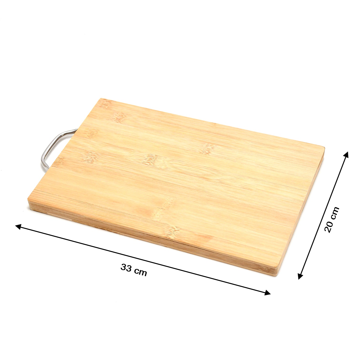 2315 Thick Wooden Bamboo Kitchen Chopping Cutting Slicing Board With Holder For Fruits Vegetables Meat - Shop Gharse
