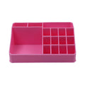 Makeup Organiser Cosmetic Makeup Lipstick Storage Box With Drawer Plastic Case Holder Skin Care Products (1 Pc) - Shop Gharse