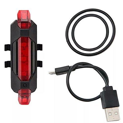 1561 Rechargeable Bicycle Front Waterproof Led Light (Red) - Shop Gharse